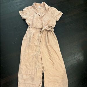 J. Crew peach Utilitarian Jumpsuit with Belt